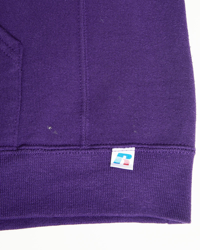 Vintage, Russell, Athletic, Hooded, Sweatshirt, The Real Deal, size large, colour Purple, newtown, sydney, australia, thrift store, opshop, preloved, secondhand, sustainable, retro, antique, 70s, 80s, 90s, 2000s, 00s, fashion, clothing, streetwear, trendy, garment, style, boutique, store, shop, archive, sale, cheap, best, top, Sweats and hoodies