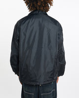 Vintage, 90s, Nike, Coaches, Jacket, The Real Deal, size large, colour Black, newtown, sydney, australia, thrift store, opshop, preloved, secondhand, sustainable, retro, antique, 70s, 80s, 90s, 2000s, 00s, fashion, clothing, streetwear, trendy, garment, style, boutique, store, shop, archive, sale, cheap, best, top, Jackets