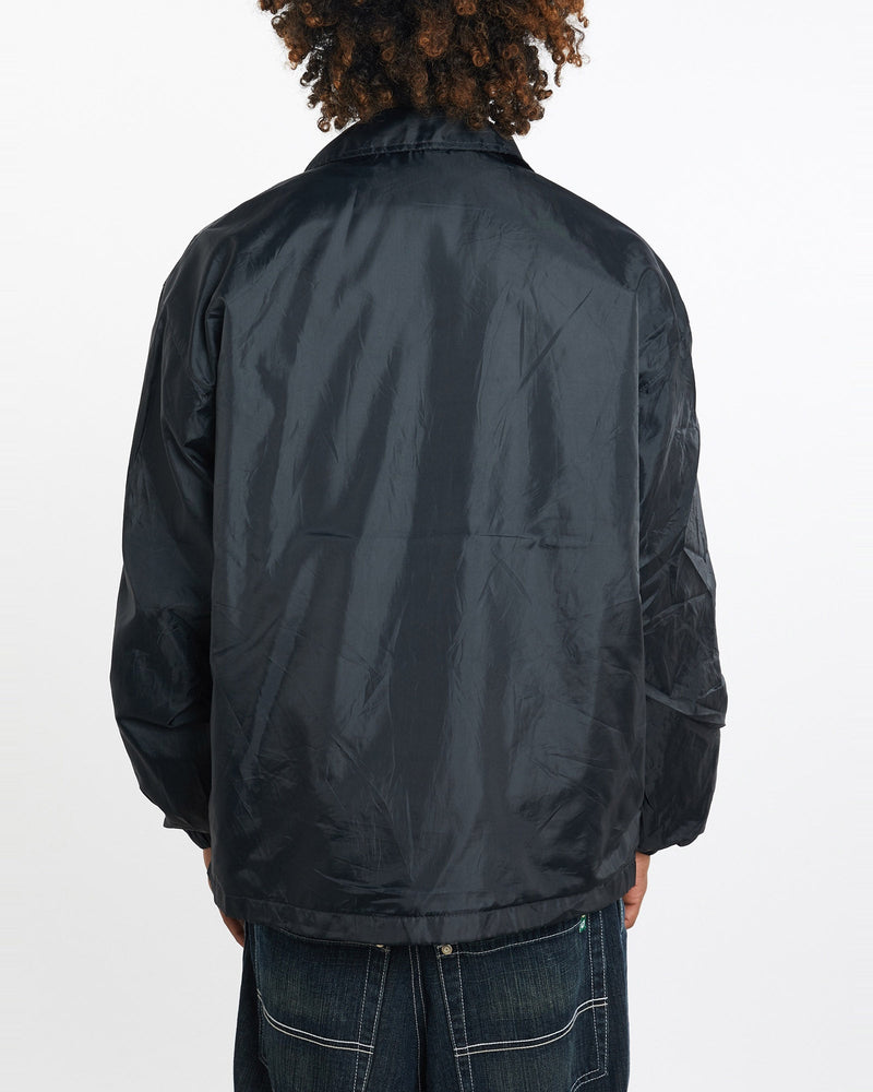 Vintage, 90s, Nike, Coaches, Jacket, The Real Deal, size large, colour Black, newtown, sydney, australia, thrift store, opshop, preloved, secondhand, sustainable, retro, antique, 70s, 80s, 90s, 2000s, 00s, fashion, clothing, streetwear, trendy, garment, style, boutique, store, shop, archive, sale, cheap, best, top, Jackets