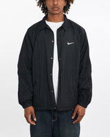 Vintage, 90s, Nike, Coaches, Jacket, The Real Deal, size large, colour Black, newtown, sydney, australia, thrift store, opshop, preloved, secondhand, sustainable, retro, antique, 70s, 80s, 90s, 2000s, 00s, fashion, clothing, streetwear, trendy, garment, style, boutique, store, shop, archive, sale, cheap, best, top, Jackets