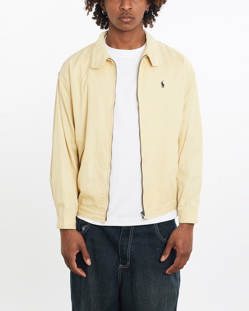 Vintage, 90s, Polo, Ralph, Lauren, Harrington, Jacket, The Real Deal, size medium, colour Beige, newtown, sydney, australia, thrift store, opshop, preloved, secondhand, sustainable, retro, antique, 70s, 80s, 90s, 2000s, 00s, fashion, clothing, streetwear, trendy, garment, style, boutique, store, shop, archive, sale, cheap, best, top, Jackets