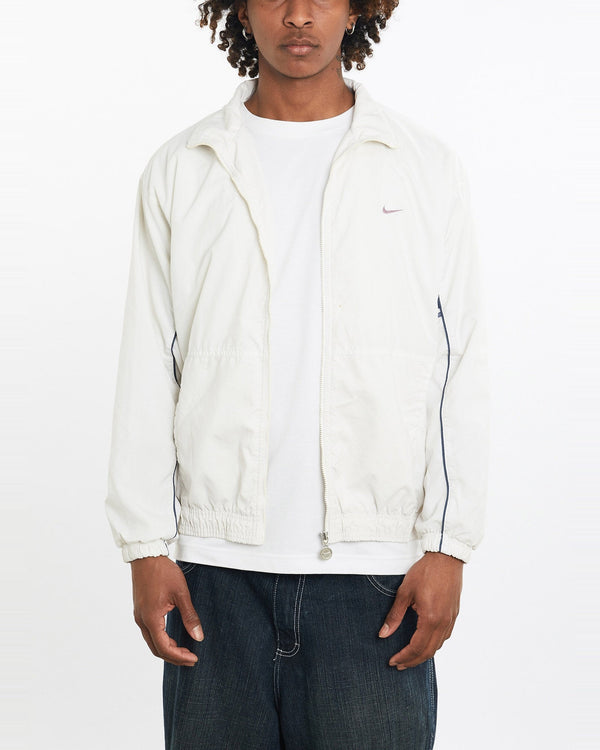 Vintage, Nike, Jacket, The Real Deal, size large, colour White, newtown, sydney, australia, thrift store, opshop, preloved, secondhand, sustainable, retro, antique, 70s, 80s, 90s, 2000s, 00s, fashion, clothing, streetwear, trendy, garment, style, boutique, store, shop, archive, sale, cheap, best, top, Jackets