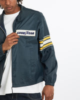 Vintage, 80s, Goodyear, Coaches, Jacket, The Real Deal, size large, colour Navy, newtown, sydney, australia, thrift store, opshop, preloved, secondhand, sustainable, retro, antique, 70s, 80s, 90s, 2000s, 00s, fashion, clothing, streetwear, trendy, garment, style, boutique, store, shop, archive, sale, cheap, best, top, Jackets