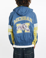Vintage, 90s, NCAA, Michigan, Wolverines, Jacket, The Real Deal, size large, colour Blue, newtown, sydney, australia, thrift store, opshop, preloved, secondhand, sustainable, retro, antique, 70s, 80s, 90s, 2000s, 00s, fashion, clothing, streetwear, trendy, garment, style, boutique, store, shop, archive, sale, cheap, best, top, Jackets