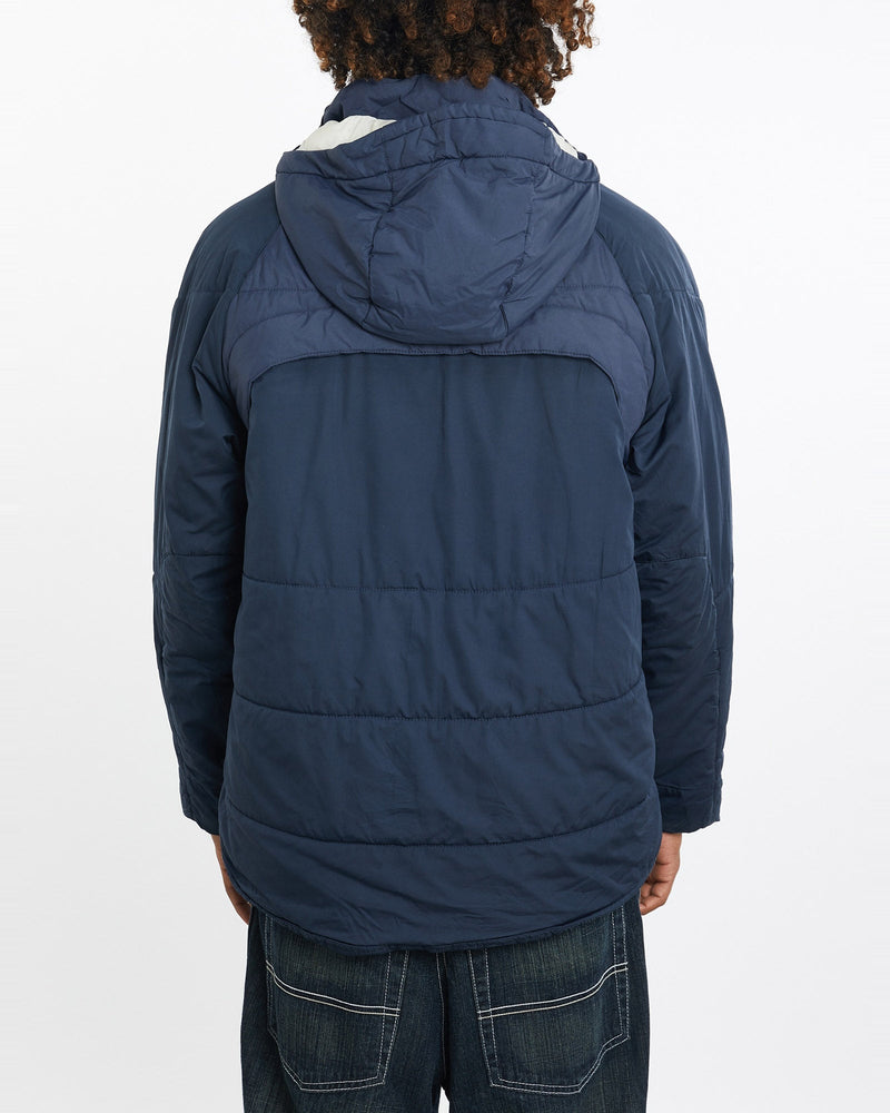 Vintage, Nike, Tech, Puffer, Jacket, The Real Deal, size large, colour Navy, newtown, sydney, australia, thrift store, opshop, preloved, secondhand, sustainable, retro, antique, 70s, 80s, 90s, 2000s, 00s, fashion, clothing, streetwear, trendy, garment, style, boutique, store, shop, archive, sale, cheap, best, top, Jackets