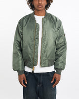 Vintage, 90s, Rothco, MA-1, USAF, Flight, Bomber, Jacket, The Real Deal, size large, colour Green, newtown, sydney, australia, thrift store, opshop, preloved, secondhand, sustainable, retro, antique, 70s, 80s, 90s, 2000s, 00s, fashion, clothing, streetwear, trendy, garment, style, boutique, store, shop, archive, sale, cheap, best, top, Jackets