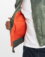 Vintage, 90s, Rothco, MA-1, USAF, Flight, Bomber, Jacket, The Real Deal, size large, colour Green, newtown, sydney, australia, thrift store, opshop, preloved, secondhand, sustainable, retro, antique, 70s, 80s, 90s, 2000s, 00s, fashion, clothing, streetwear, trendy, garment, style, boutique, store, shop, archive, sale, cheap, best, top, Jackets