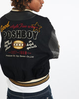 Vintage, 1989, Posh, Boy, Varsity, Jacket, The Real Deal, size large, colour Black, newtown, sydney, australia, thrift store, opshop, preloved, secondhand, sustainable, retro, antique, 70s, 80s, 90s, 2000s, 00s, fashion, clothing, streetwear, trendy, garment, style, boutique, store, shop, archive, sale, cheap, best, top, Jackets