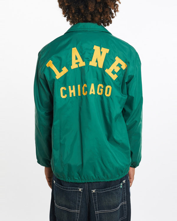 Vintage, 80s, Lane, Tech, Coaches, Jacket, The Real Deal, size large, colour Green, newtown, sydney, australia, thrift store, opshop, preloved, secondhand, sustainable, retro, antique, 70s, 80s, 90s, 2000s, 00s, fashion, clothing, streetwear, trendy, garment, style, boutique, store, shop, archive, sale, cheap, best, top, Jackets