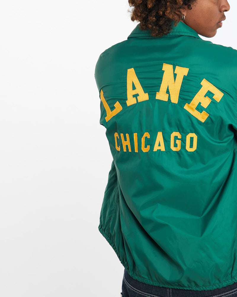 Vintage, 80s, Lane, Tech, Coaches, Jacket, The Real Deal, size large, colour Green, newtown, sydney, australia, thrift store, opshop, preloved, secondhand, sustainable, retro, antique, 70s, 80s, 90s, 2000s, 00s, fashion, clothing, streetwear, trendy, garment, style, boutique, store, shop, archive, sale, cheap, best, top, Jackets