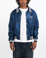 Vintage, 80s, Starcraft, Satin, Bomber, Jacket, The Real Deal, size large, colour Blue, newtown, sydney, australia, thrift store, opshop, preloved, secondhand, sustainable, retro, antique, 70s, 80s, 90s, 2000s, 00s, fashion, clothing, streetwear, trendy, garment, style, boutique, store, shop, archive, sale, cheap, best, top, Jackets