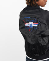 Vintage, 80s, Columbia, Classic, Chevy, Club, Satin, Bomber, Jacket, The Real Deal, size large, colour Black, newtown, sydney, australia, thrift store, opshop, preloved, secondhand, sustainable, retro, antique, 70s, 80s, 90s, 2000s, 00s, fashion, clothing, streetwear, trendy, garment, style, boutique, store, shop, archive, sale, cheap, best, top, Jackets