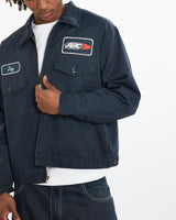 Vintage, ABC, Companies, Mechanic, Jacket, The Real Deal, size large, colour Navy, newtown, sydney, australia, thrift store, opshop, preloved, secondhand, sustainable, retro, antique, 70s, 80s, 90s, 2000s, 00s, fashion, clothing, streetwear, trendy, garment, style, boutique, store, shop, archive, sale, cheap, best, top, Jackets