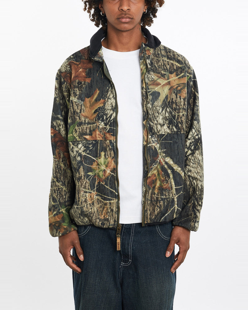 Vintage, 90s, Realtree, Camo, Fleece, Jacket, The Real Deal, size large, colour Multicolour, newtown, sydney, australia, thrift store, opshop, preloved, secondhand, sustainable, retro, antique, 70s, 80s, 90s, 2000s, 00s, fashion, clothing, streetwear, trendy, garment, style, boutique, store, shop, archive, sale, cheap, best, top, Jackets