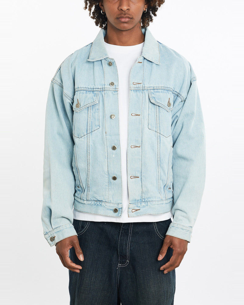 Vintage, Wrangler, Denim, Jacket, The Real Deal, size large, colour Blue, newtown, sydney, australia, thrift store, opshop, preloved, secondhand, sustainable, retro, antique, 70s, 80s, 90s, 2000s, 00s, fashion, clothing, streetwear, trendy, garment, style, boutique, store, shop, archive, sale, cheap, best, top, Jackets