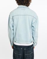 Vintage, Wrangler, Denim, Jacket, The Real Deal, size large, colour Blue, newtown, sydney, australia, thrift store, opshop, preloved, secondhand, sustainable, retro, antique, 70s, 80s, 90s, 2000s, 00s, fashion, clothing, streetwear, trendy, garment, style, boutique, store, shop, archive, sale, cheap, best, top, Jackets