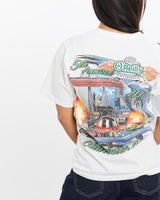 Vintage, O'Reilly, Racing, Tee, The Real Deal, size double extra small, colour White, newtown, sydney, australia, thrift store, opshop, preloved, secondhand, sustainable, retro, antique, 70s, 80s, 90s, 2000s, 00s, fashion, clothing, streetwear, trendy, garment, style, boutique, store, shop, archive, sale, cheap, best, top, T-Shirts