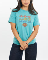 Vintage, 1997, Harley, Davidson, Tee, The Real Deal, size double extra small, colour Blue, newtown, sydney, australia, thrift store, opshop, preloved, secondhand, sustainable, retro, antique, 70s, 80s, 90s, 2000s, 00s, fashion, clothing, streetwear, trendy, garment, style, boutique, store, shop, archive, sale, cheap, best, top, T-Shirts