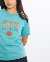 Vintage, 1997, Harley, Davidson, Tee, The Real Deal, size double extra small, colour Blue, newtown, sydney, australia, thrift store, opshop, preloved, secondhand, sustainable, retro, antique, 70s, 80s, 90s, 2000s, 00s, fashion, clothing, streetwear, trendy, garment, style, boutique, store, shop, archive, sale, cheap, best, top, T-Shirts