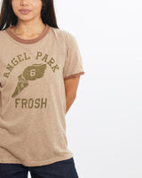 Vintage, 80s, Angel, Park, Frosh, Tee, The Real Deal, size double extra small, colour Beige, newtown, sydney, australia, thrift store, opshop, preloved, secondhand, sustainable, retro, antique, 70s, 80s, 90s, 2000s, 00s, fashion, clothing, streetwear, trendy, garment, style, boutique, store, shop, archive, sale, cheap, best, top, T-Shirts