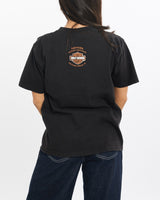 Vintage, Harley, Davidson, Tee, The Real Deal, size double extra small, colour Black, newtown, sydney, australia, thrift store, opshop, preloved, secondhand, sustainable, retro, antique, 70s, 80s, 90s, 2000s, 00s, fashion, clothing, streetwear, trendy, garment, style, boutique, store, shop, archive, sale, cheap, best, top, T-Shirts