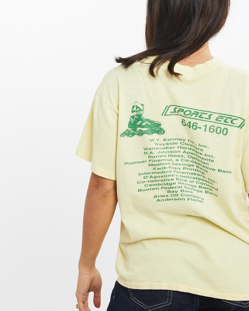 Vintage, 80s, Arlington, Road, Race, Tee, The Real Deal, size double extra small, colour Yellow, newtown, sydney, australia, thrift store, opshop, preloved, secondhand, sustainable, retro, antique, 70s, 80s, 90s, 2000s, 00s, fashion, clothing, streetwear, trendy, garment, style, boutique, store, shop, archive, sale, cheap, best, top, T-Shirts