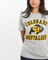 Vintage, 80s, NCAA, Colorado, Buffaloes, Tee, The Real Deal, size double extra small, colour Grey, newtown, sydney, australia, thrift store, opshop, preloved, secondhand, sustainable, retro, antique, 70s, 80s, 90s, 2000s, 00s, fashion, clothing, streetwear, trendy, garment, style, boutique, store, shop, archive, sale, cheap, best, top, T-Shirts