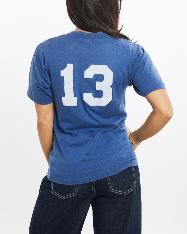 Vintage, 80s, Mayflower, T-Ball, Tee, The Real Deal, size double extra small, colour Blue, newtown, sydney, australia, thrift store, opshop, preloved, secondhand, sustainable, retro, antique, 70s, 80s, 90s, 2000s, 00s, fashion, clothing, streetwear, trendy, garment, style, boutique, store, shop, archive, sale, cheap, best, top, T-Shirts