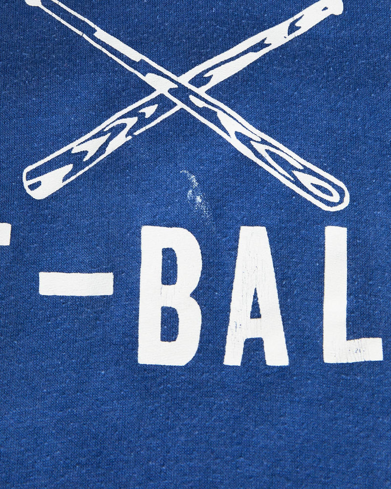 Vintage, 80s, Mayflower, T-Ball, Tee, The Real Deal, size double extra small, colour Blue, newtown, sydney, australia, thrift store, opshop, preloved, secondhand, sustainable, retro, antique, 70s, 80s, 90s, 2000s, 00s, fashion, clothing, streetwear, trendy, garment, style, boutique, store, shop, archive, sale, cheap, best, top, T-Shirts