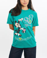 Vintage, 90s, Disney, Mickey, Mouse, Tee, The Real Deal, size double extra small, colour Green, newtown, sydney, australia, thrift store, opshop, preloved, secondhand, sustainable, retro, antique, 70s, 80s, 90s, 2000s, 00s, fashion, clothing, streetwear, trendy, garment, style, boutique, store, shop, archive, sale, cheap, best, top, T-Shirts