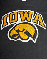 Vintage, 80s, NCAA, Iowa, Hawkeyes, Tee, The Real Deal, size double extra small, colour Black, newtown, sydney, australia, thrift store, opshop, preloved, secondhand, sustainable, retro, antique, 70s, 80s, 90s, 2000s, 00s, fashion, clothing, streetwear, trendy, garment, style, boutique, store, shop, archive, sale, cheap, best, top, T-Shirts