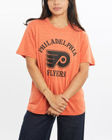 Vintage, 80s, NHL, Philadelphia, Flyers, Tee, The Real Deal, size double extra small, colour Orange, newtown, sydney, australia, thrift store, opshop, preloved, secondhand, sustainable, retro, antique, 70s, 80s, 90s, 2000s, 00s, fashion, clothing, streetwear, trendy, garment, style, boutique, store, shop, archive, sale, cheap, best, top, T-Shirts