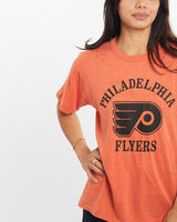 Vintage, 80s, NHL, Philadelphia, Flyers, Tee, The Real Deal, size double extra small, colour Orange, newtown, sydney, australia, thrift store, opshop, preloved, secondhand, sustainable, retro, antique, 70s, 80s, 90s, 2000s, 00s, fashion, clothing, streetwear, trendy, garment, style, boutique, store, shop, archive, sale, cheap, best, top, T-Shirts