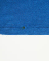 Vintage, 1986, NCAA, Kansas, Jayhawks, Tee, The Real Deal, size double extra small, colour Blue, newtown, sydney, australia, thrift store, opshop, preloved, secondhand, sustainable, retro, antique, 70s, 80s, 90s, 2000s, 00s, fashion, clothing, streetwear, trendy, garment, style, boutique, store, shop, archive, sale, cheap, best, top, T-Shirts