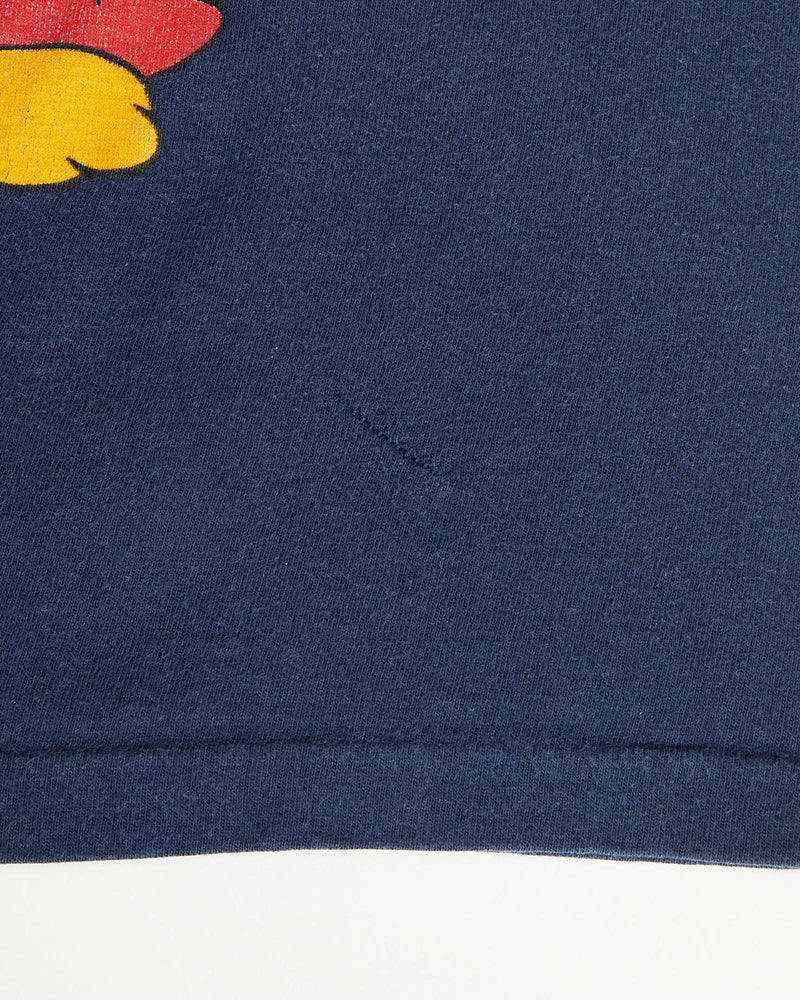 Vintage, 90s, Disney, Mickey, Mouse, Fantasia, Tee, The Real Deal, size double extra small, colour Navy, newtown, sydney, australia, thrift store, opshop, preloved, secondhand, sustainable, retro, antique, 70s, 80s, 90s, 2000s, 00s, fashion, clothing, streetwear, trendy, garment, style, boutique, store, shop, archive, sale, cheap, best, top, T-Shirts