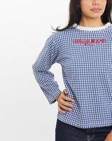 Vintage, 90s, Guess, Jeans, U.S.A., Long, Sleeve, Tee, The Real Deal, size double extra small, colour Blue, newtown, sydney, australia, thrift store, opshop, preloved, secondhand, sustainable, retro, antique, 70s, 80s, 90s, 2000s, 00s, fashion, clothing, streetwear, trendy, garment, style, boutique, store, shop, archive, sale, cheap, best, top, T-Shirts