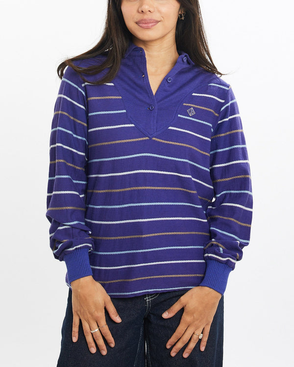 Vintage, Christian, Dior, Long, Sleeve, Polo, Shirt, The Real Deal, size double extra small, colour Purple, newtown, sydney, australia, thrift store, opshop, preloved, secondhand, sustainable, retro, antique, 70s, 80s, 90s, 2000s, 00s, fashion, clothing, streetwear, trendy, garment, style, boutique, store, shop, archive, sale, cheap, best, top, Shirts