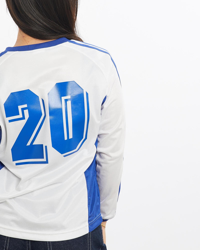 Vintage, Adidas, NISHIYA, Football, Club, Jersey, The Real Deal, size double extra small, colour White, newtown, sydney, australia, thrift store, opshop, preloved, secondhand, sustainable, retro, antique, 70s, 80s, 90s, 2000s, 00s, fashion, clothing, streetwear, trendy, garment, style, boutique, store, shop, archive, sale, cheap, best, top, T-Shirts