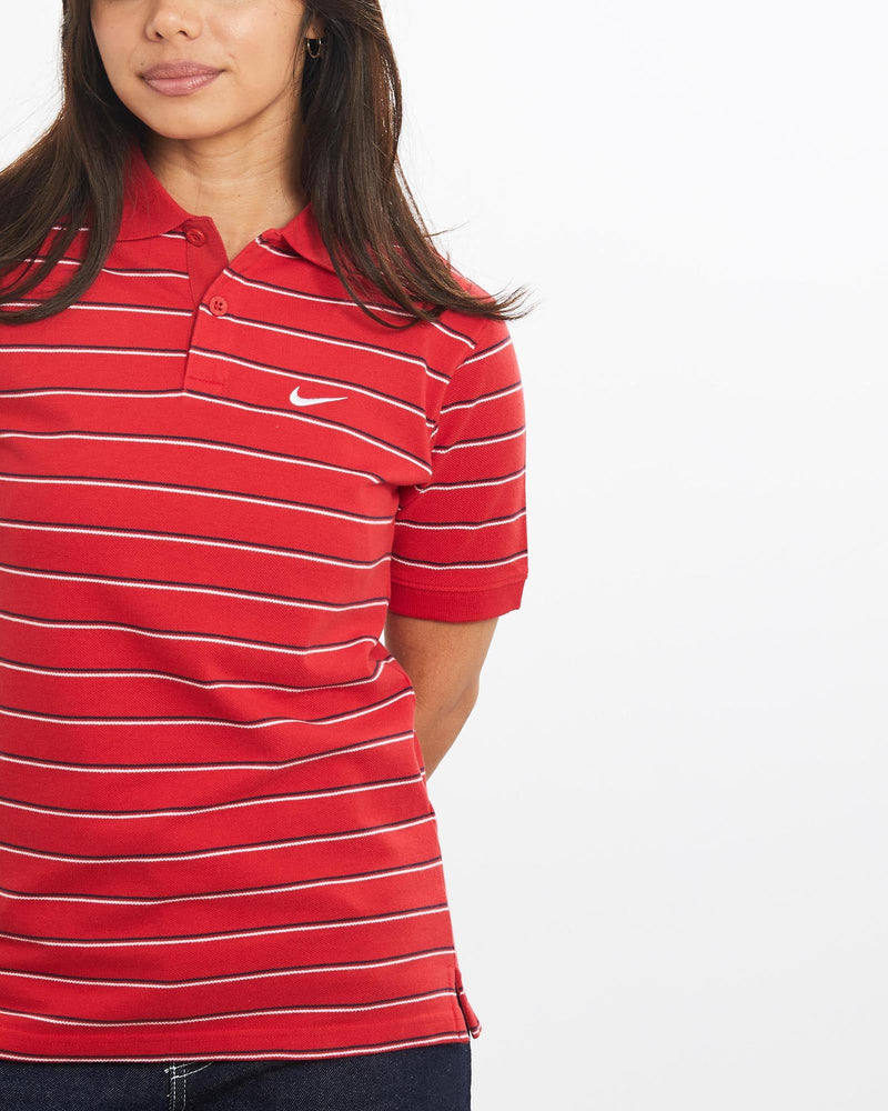 Vintage, Nike, Short, Sleeve, Polo, Shirt, The Real Deal, size double extra small, colour Red, newtown, sydney, australia, thrift store, opshop, preloved, secondhand, sustainable, retro, antique, 70s, 80s, 90s, 2000s, 00s, fashion, clothing, streetwear, trendy, garment, style, boutique, store, shop, archive, sale, cheap, best, top, Shirts