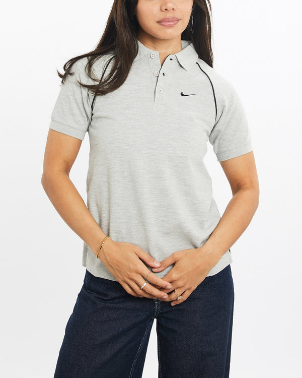 Vintage, Nike, Short, Sleeve, Polo, Shirt, The Real Deal, size double extra small, colour Grey, newtown, sydney, australia, thrift store, opshop, preloved, secondhand, sustainable, retro, antique, 70s, 80s, 90s, 2000s, 00s, fashion, clothing, streetwear, trendy, garment, style, boutique, store, shop, archive, sale, cheap, best, top, Shirts