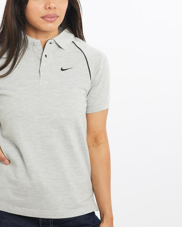 Vintage, Nike, Short, Sleeve, Polo, Shirt, The Real Deal, size double extra small, colour Grey, newtown, sydney, australia, thrift store, opshop, preloved, secondhand, sustainable, retro, antique, 70s, 80s, 90s, 2000s, 00s, fashion, clothing, streetwear, trendy, garment, style, boutique, store, shop, archive, sale, cheap, best, top, Shirts