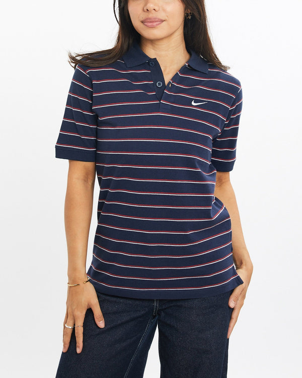 Vintage, Nike, Short, Sleeve, Polo, Shirt, The Real Deal, size double extra small, colour Navy, newtown, sydney, australia, thrift store, opshop, preloved, secondhand, sustainable, retro, antique, 70s, 80s, 90s, 2000s, 00s, fashion, clothing, streetwear, trendy, garment, style, boutique, store, shop, archive, sale, cheap, best, top, Shirts