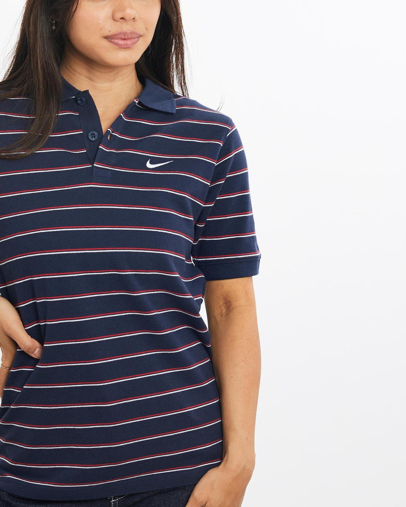 Vintage, Nike, Short, Sleeve, Polo, Shirt, The Real Deal, size double extra small, colour Navy, newtown, sydney, australia, thrift store, opshop, preloved, secondhand, sustainable, retro, antique, 70s, 80s, 90s, 2000s, 00s, fashion, clothing, streetwear, trendy, garment, style, boutique, store, shop, archive, sale, cheap, best, top, Shirts