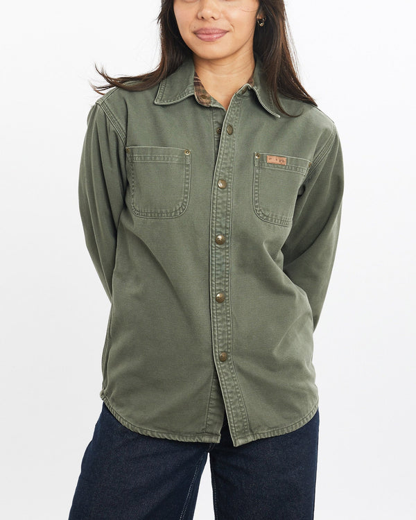 Vintage, Carhartt, Button, Up, Shirt, The Real Deal, size double extra small, colour Green, newtown, sydney, australia, thrift store, opshop, preloved, secondhand, sustainable, retro, antique, 70s, 80s, 90s, 2000s, 00s, fashion, clothing, streetwear, trendy, garment, style, boutique, store, shop, archive, sale, cheap, best, top, Shirts