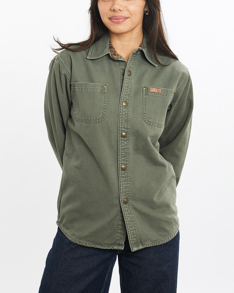 Vintage, Carhartt, Button, Up, Shirt, The Real Deal, size double extra small, colour Green, newtown, sydney, australia, thrift store, opshop, preloved, secondhand, sustainable, retro, antique, 70s, 80s, 90s, 2000s, 00s, fashion, clothing, streetwear, trendy, garment, style, boutique, store, shop, archive, sale, cheap, best, top, Shirts
