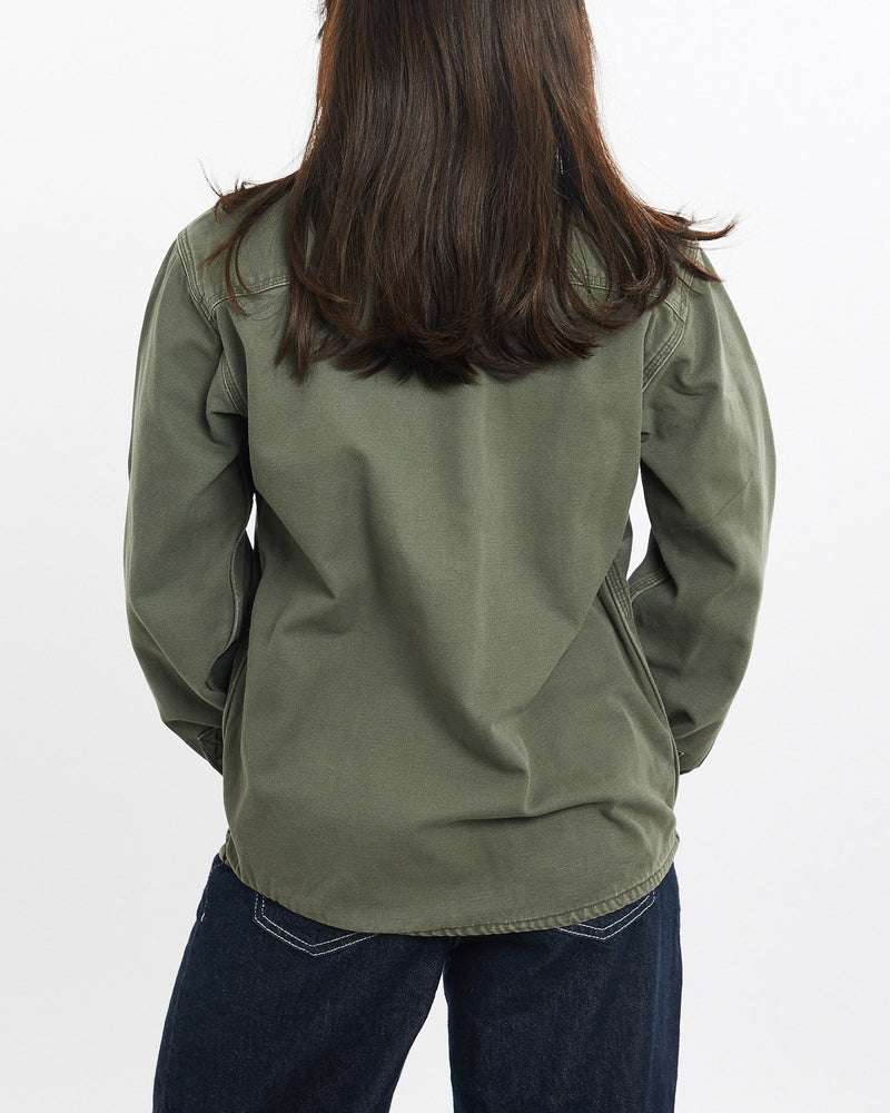 Vintage, Carhartt, Button, Up, Shirt, The Real Deal, size double extra small, colour Green, newtown, sydney, australia, thrift store, opshop, preloved, secondhand, sustainable, retro, antique, 70s, 80s, 90s, 2000s, 00s, fashion, clothing, streetwear, trendy, garment, style, boutique, store, shop, archive, sale, cheap, best, top, Shirts