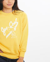 Vintage, 80s, Joe, Cool, Sweatshirt, The Real Deal, size double extra small, colour Yellow, newtown, sydney, australia, thrift store, opshop, preloved, secondhand, sustainable, retro, antique, 70s, 80s, 90s, 2000s, 00s, fashion, clothing, streetwear, trendy, garment, style, boutique, store, shop, archive, sale, cheap, best, top, Sweats and hoodies