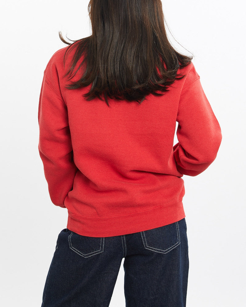 Vintage, 90s, Disney, Mickey, Mouse, Sweatshirt, The Real Deal, size double extra small, colour Red, newtown, sydney, australia, thrift store, opshop, preloved, secondhand, sustainable, retro, antique, 70s, 80s, 90s, 2000s, 00s, fashion, clothing, streetwear, trendy, garment, style, boutique, store, shop, archive, sale, cheap, best, top, Sweats and hoodies