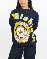 Vintage, 90s, University, of, Michigan, Sweatshirt, The Real Deal, size double extra small, colour Navy, newtown, sydney, australia, thrift store, opshop, preloved, secondhand, sustainable, retro, antique, 70s, 80s, 90s, 2000s, 00s, fashion, clothing, streetwear, trendy, garment, style, boutique, store, shop, archive, sale, cheap, best, top, Sweats and hoodies