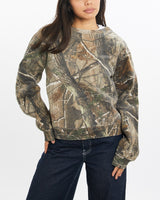 Vintage, Realtree, Camo, Sweatshirt, The Real Deal, size double extra small, colour Multicolour, newtown, sydney, australia, thrift store, opshop, preloved, secondhand, sustainable, retro, antique, 70s, 80s, 90s, 2000s, 00s, fashion, clothing, streetwear, trendy, garment, style, boutique, store, shop, archive, sale, cheap, best, top, Sweats and hoodies